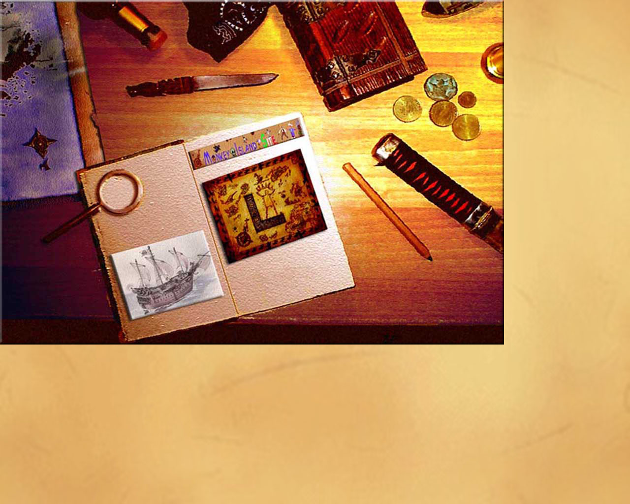 La scrivania piratesca dell’ingresso originale di Museo1999