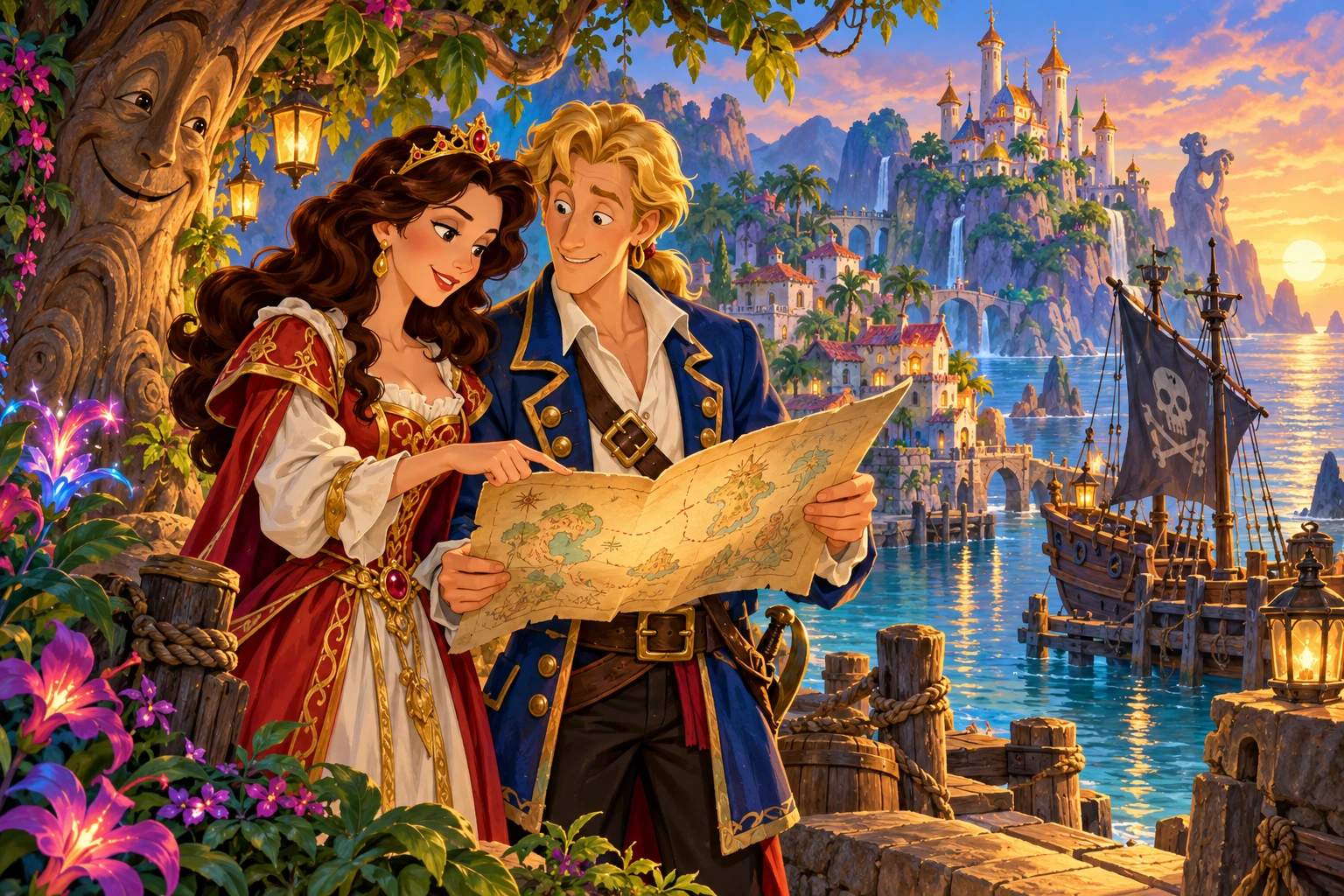 King’s Quest 7 incontra Monkey Island · illustrazione originale del sito, interpretazione dei due mondi e non schermata ufficiale.