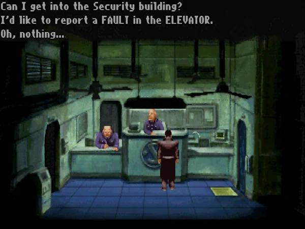 Beneath a Steel Sky · Schermata del gioco 2
