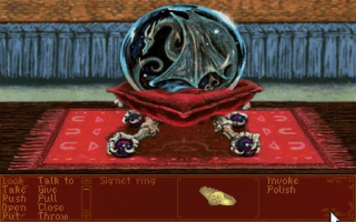 Dragonsphere · Schermata del gioco 1