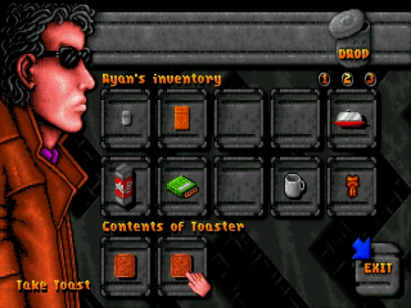 DreamWeb · Schermata del gioco 1
