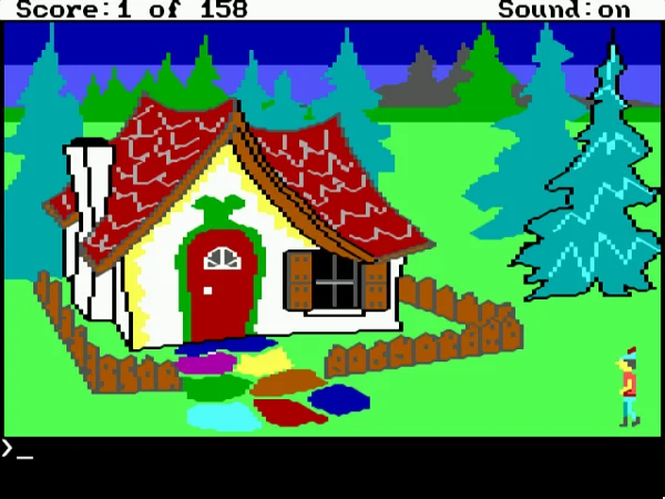 King’s Quest 1 · Schermata del gioco 1