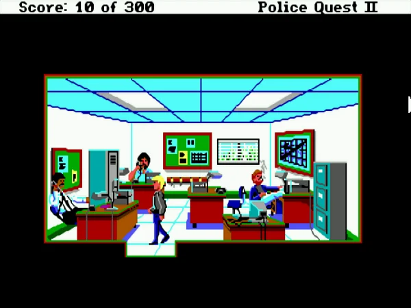 Police Quest 2 · Schermata del gioco 1