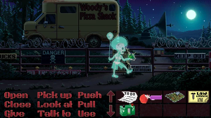 Thimbleweed Park · Schermata del gioco 2