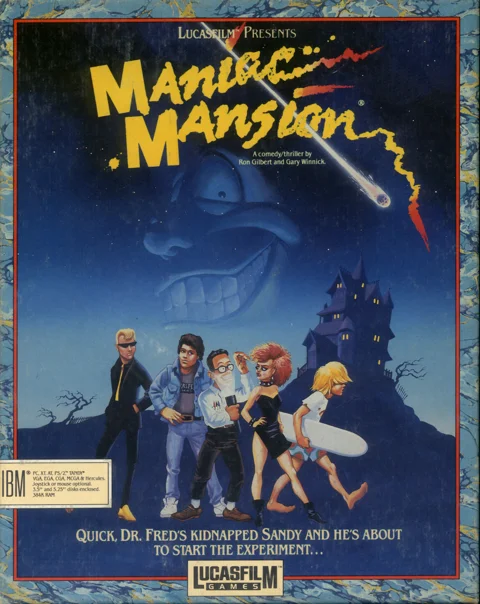 Maniac Mansion · Copertina
